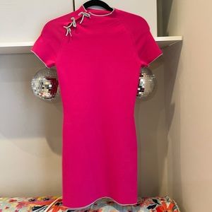 Zara Hot Pink Dress with Mint Green Bows